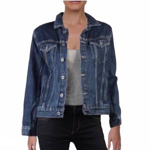 Lucky Brand Blue Denim Jacket Medium Trucker Jean